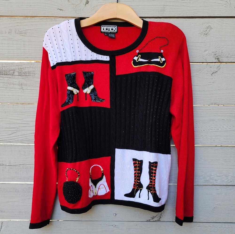 Berek Fab Fashion Beaded Cable Knit Sweater